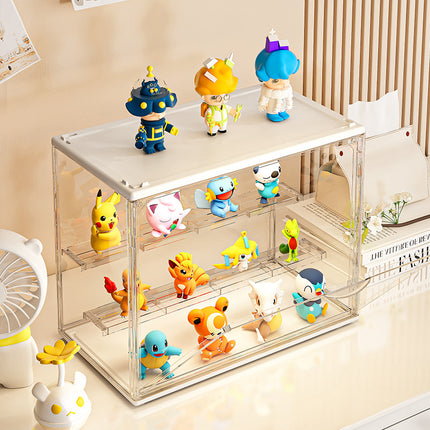 PET Blind Box Storage Display Stand Stepped Transparent Hand Bubble Mate Doll Dust-proof Box