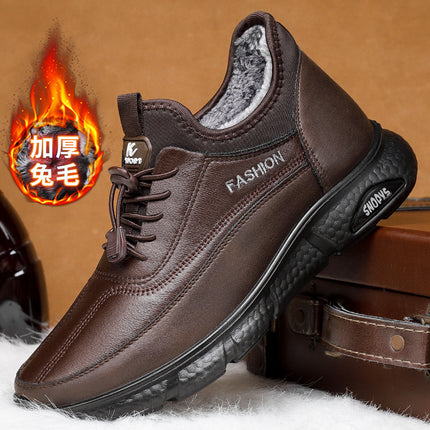 Cotton Boots Winter New Foreign Trade Cotton Shoes Wholesale One-Piece Thickened Hair Plus Velvet Casual Warm Snow Boots for Men