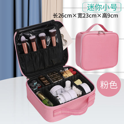 High-Value Cosmetic Bag Large Capacity Outgoing Clutch Bag Waterproof small size Mini Pink Oxford Cloth Korean Style Makeup Bag
