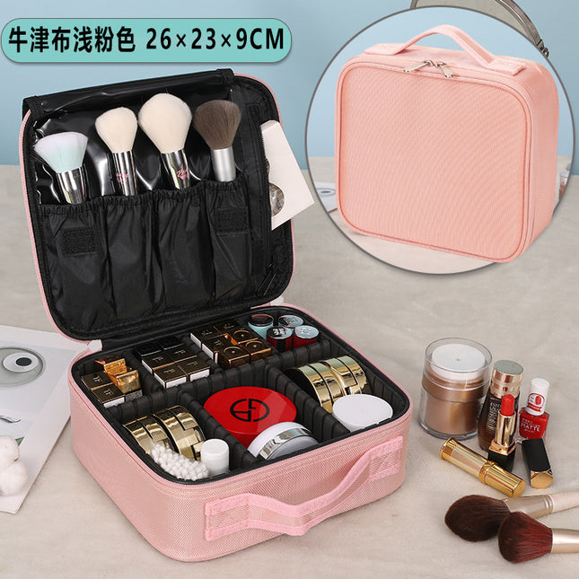 High-Value Cosmetic Bag Large Capacity Outgoing Clutch Bag Waterproof small size Mini Pink Oxford Cloth Korean Style Makeup Bag