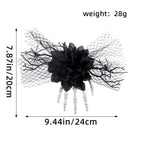 Aa2-60 skeleton hand rose hair clip / One size fits all
