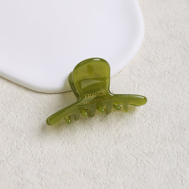 Acetate Small Claw Clip Half-Up Hair Shark Clip for Women, Suitable for the Back of the Head, Hairpin for Thin Hair, High-End Hair Accessory