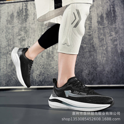 Uprun Cross-Border New Model 8.0 Couple's Ultra-Light Shock-Absorbing Running Shoes Popcorn Carbon Plate Men's Shoes Fly-Knit Sports Shoes