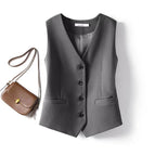 Gray four-button one-word bag / S 40-50kg