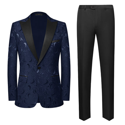 New Foreign Trade Products: Men's Suits, Korean Style Casual Suits Two-Piece Set for Aliexpress and Amazon