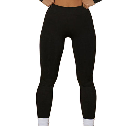 European and American Quick-drying Yoga Suit Seamless Thread Long Shorts Running Sports Breathable Slim-fit Elastic Slim-fit Yoga Pants for Women