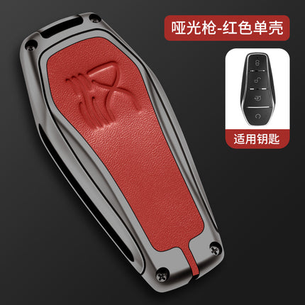 Applicable to BYD Han dmi key case DMP Han EV car high-end metal men's key case buckle shell source factory