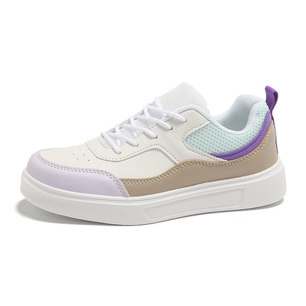 Trendy Women's White Leather Sneakers 2025 New Flat Versatile Lightweight Casual Comfortable Sports Shoes
