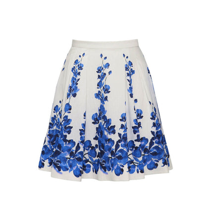 2025 Cross-Border European and American Long-Sleeved Sun Protection Swimsuit Floral Beach Vacation Split New Beach Skirt Suit 25325