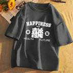 Dark gray short-sleeved men's clothing-3275 [pure cotton] / S [recommendation 45-57.5kg ]