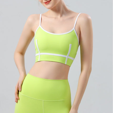 European and American Foreign Trade Cross-border Fashion Beauty Vest Sling Chest Mat Yoga Clothing suit Women's Sports Bra Underwear Fitness Pants