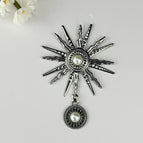 Gun black sunflower white pearl