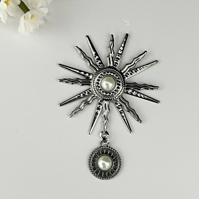 Pearl Sunflower DIY Jewelry Virgin Halo Baroque Lolita Dark Gothic Cos Headdress Style Accessories