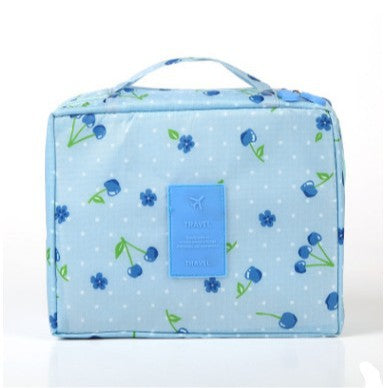 Travel storage bag new floral square wash bag large capacity makeup finishing cartoon flower storage bag