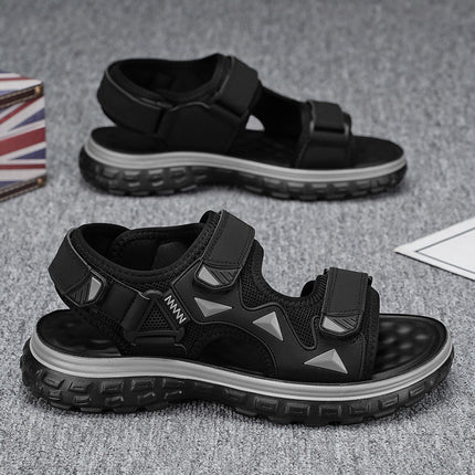 2025 Spring and Summer Men's New Open Toe Fashion All-match Daily Casual Velcro Men's Sandals