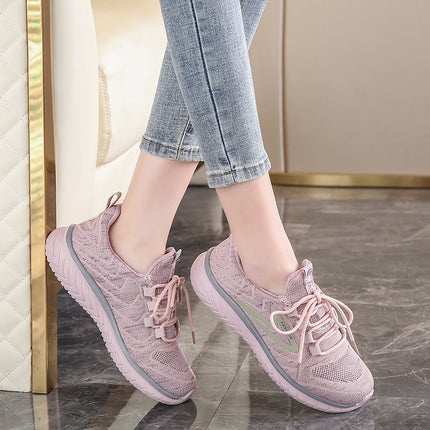 Mom's Shoes, Spring and Autumn Flats, Super Soft-Soled Travel Shoes, Middle-Aged Women's Cloth Shoes, Elderly Shoes, Lightweight Sports Shoes