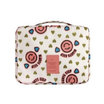 Travel storage bag new floral square wash bag large capacity makeup finishing cartoon flower storage bag