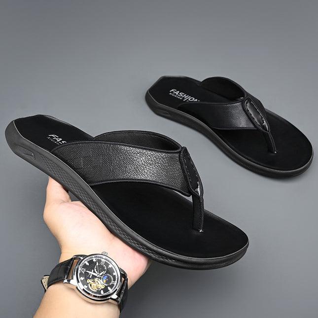 Flip-flops men's 2023 new summer wear non-slip deodorant driving men's slippers foot casual beach sandals