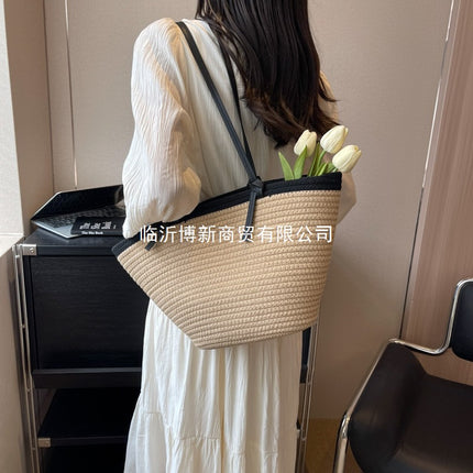 New Travel Crossbody Bag Woven Straw Women's Bag Travel Bag Fashion Beach Bag Trendy Niche Summer Shoulder Bag