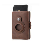 Coffee ribbon buckle (back with zipper pocket)