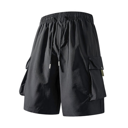 Cross-Border Summer Thin Men's Cargo Shorts Breathable Outdoor Sports Running Fitness Loose Casual Five-Point Pants