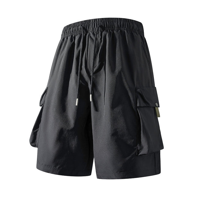 Cross-Border Summer Thin Men's Cargo Shorts Breathable Outdoor Sports Running Fitness Loose Casual Five-Point Pants