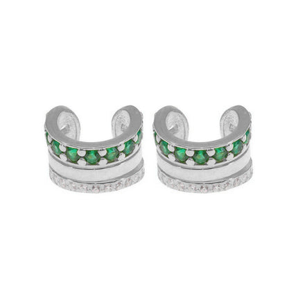 Amazon, Aliexpress, Temu, Shein, European and American Cross-Border Popular Luxury Zircon Earrings and Ear Clips Wholesale