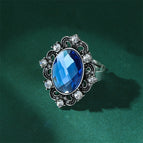Ancient Silver Blue Diamond
