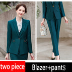 Army Green blazer+pants / 2 XL