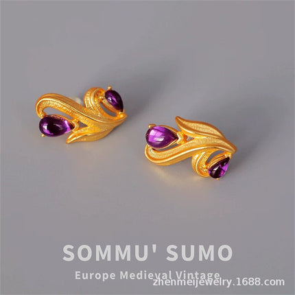Bao Guo Li Vintage Replica Ring European and American Vintage Court Style Ring Niche Design