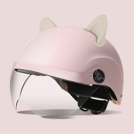 3C certification electric car helmet unisex windproof half helmet summer sun protection portable battery car safety helmet