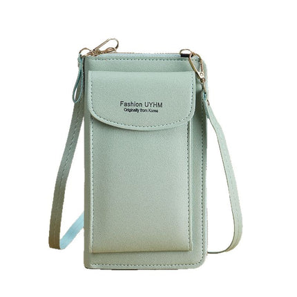 Factory wholesale small shoulder messenger bag Korean women's mobile phone bag multi-function large capacity coin purse mini bag
