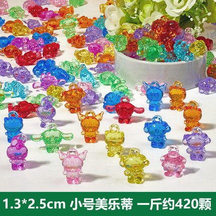 Cartoon Doll Puppy Children's Gem Toy Handmade Creative Jewelry Ornaments Kindergarten Gift Doll Machine Accessories