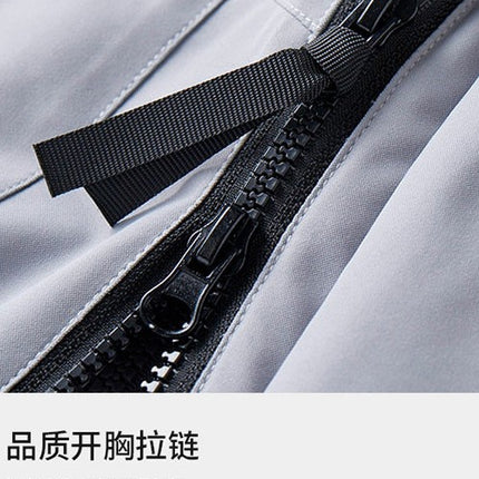 2025 New Style Jacket for Men and Women, Three-In-One Mountaineering Jacket, Windproof, Waterproof, Warm Work Clothes, Group Purchase Printing