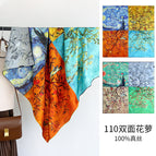 Double-sided flower dill four-compartment oil painting splicing / 110*110CM