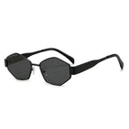 Black frame gray film [polygonal frame]