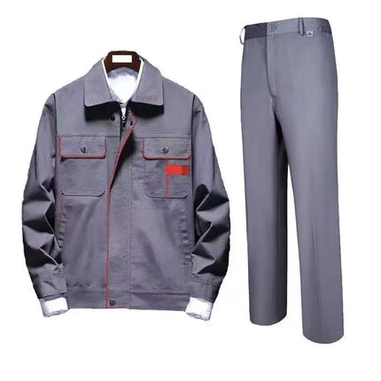 Spring and Autumn Long Sleeve Work Clothes suit Workshop Factory Clothing Men's and Women's Uniforms Wear-resistant Auto Repair Clothing Site Factory Clothing Labor Insurance Clothing
