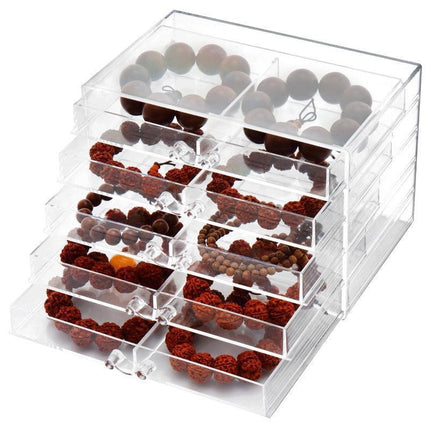 Transparent Drawer-Type Bracelet Storage Box Bracelet Jewelry Box Buddha Beads Bodhi Beads Display Box