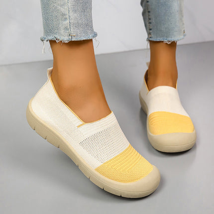 Cross-Border Dropshipping 2025 New Autumn Style Shallow Mouth Breathable Slip-On Mom Shoes Non-Slip Comfortable Casual Walking Shoes