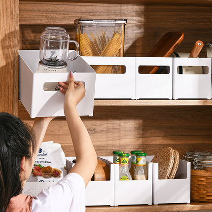Multifunctional Household Kitchen Cabinet Storage Box Sundries Snack Storage Box Right Angle Storage Basket Cosmetics Storage Box