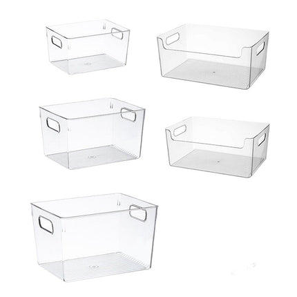 Transparent Storage Box Acrylic Snack Storage Basket Desktop Cabinet Storage Box Home Living Room Debris Organizing Box