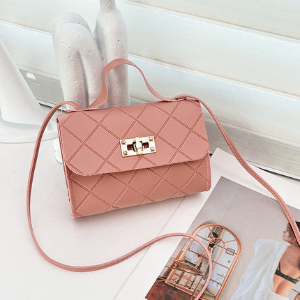 Compact Wholesale Korean Style Bags, Light Luxury Embossed Niche Material Small Square Bags, Crossbody Bags, Women's Fashion Pu Versatile Bags
