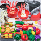 Red kitchen 81-piece set