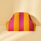 Thick stripes [rose purple + orange yellow] / 30*22*9cm