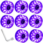6-light purple light wheel (purple bearing) 8 pieces + wrench