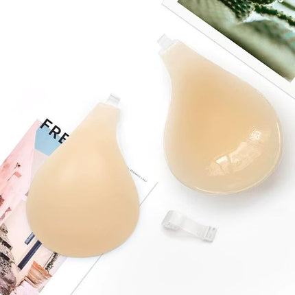 Silicone Breast Patch Spoon-Shaped Cross-Border Popular Women's Halter Neck Breast Lift Sling Invisible Bra Big Breast Breast Patch