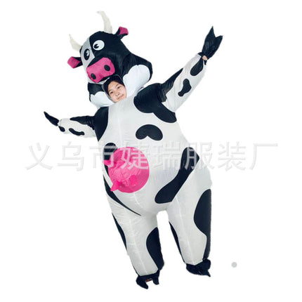 Cross-Border Popular Halloween Creative Cartoon Toys Party Activities Cute Animal Props Hippo Inflatable Costumes