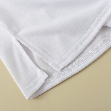 Layered Sweatshirt with Slit Base Skirt, Revealing White Edges Paired with Sweater, Faux Hem Covering Hips, Butt-Covering Skirt