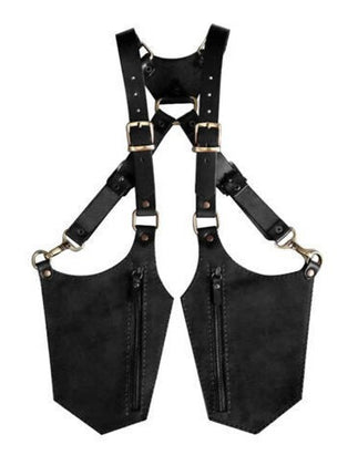 Vintage Men's Leather Strap Underarm Sling Bag Outdoor Phone Bag Adjustable Zipper Small Bag Universal Wallet Free Shipping