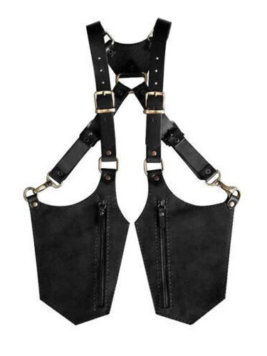Vintage Men's Leather Strap Underarm Sling Bag Outdoor Phone Bag Adjustable Zipper Small Bag Universal Wallet Free Shipping